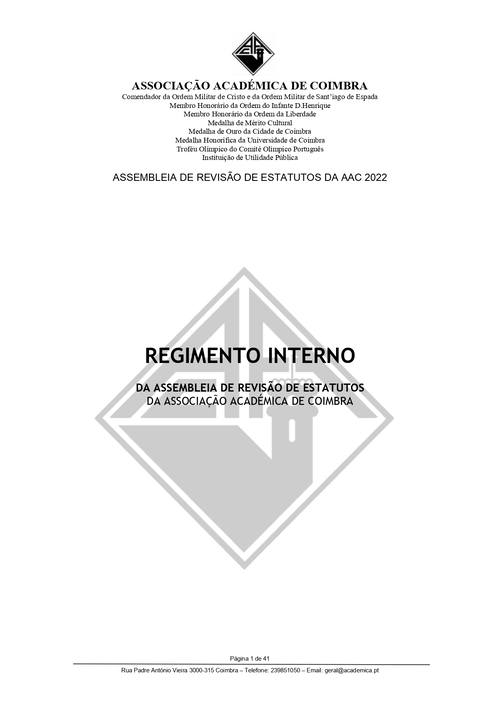 Regimento Interno ARE